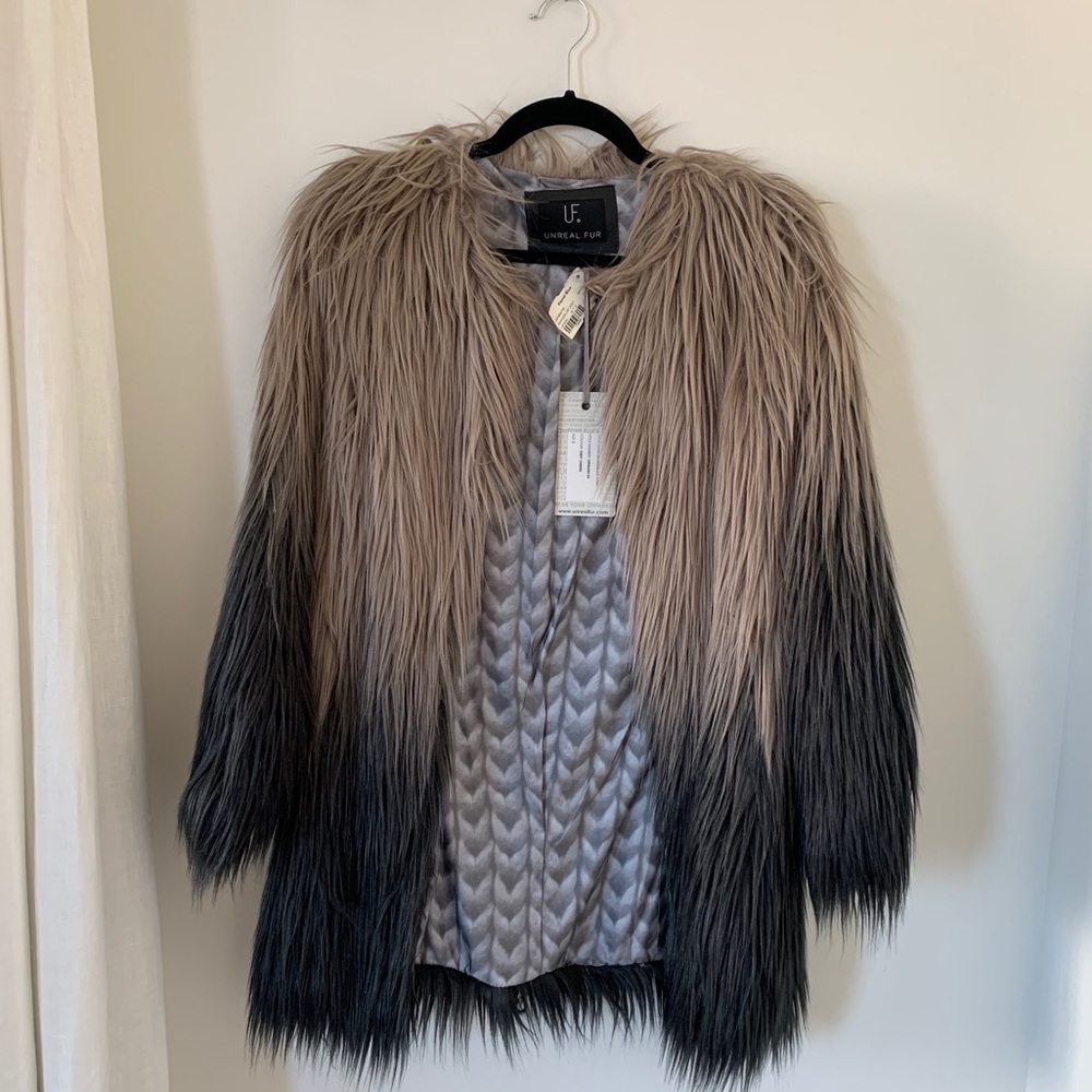 Unreal Fur Ombré Coat